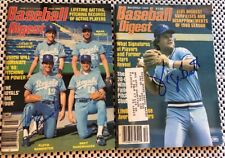 Baseball Digest Signed Magazine Royals Lot George Brett And Bannister