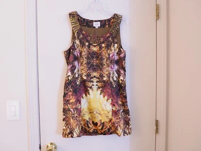 Top túnica sin mangas ECI New York multicolor mezcla de polietileno cachemir con cuentas talla 8 Foto 1 de 4