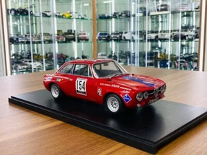 1/18 Diecast AutoArt Alfa Romeo GT AM Hahne DRM 1971 #154 in Red - Picture 1 of 8