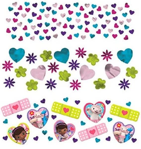 DOC MCSTUFFINS Birthday Party supplies table CONFETTI 1 pack w/3 types Lambie - Picture 1 of 1