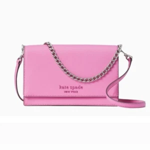 NWT Kate Spade Cameron Leather Convertible Crossbody Bag in Bright Peony $279 - Picture 1 of 15