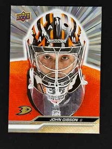 2023-24 Upper Deck Series 2 John Gibson Silver Outburst #257 Anaheim Ducks - Picture 1 of 2