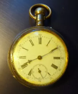 Taschenuhr, silber, Spiral bregut, 15 rubis, 47 mm - Bild 1 von 11