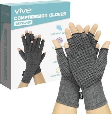 Guantes de artritis Vive con empuñaduras - Compresión para manos de artritis y alivio del dolor Foto 1 de 4