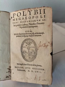 Polybii megalopolitani Historiarum libri priores quinque N. Perotto Sipontino - Foto 1 di 11