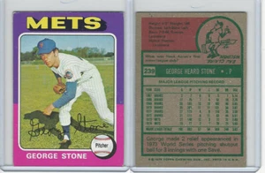 1975 Topps Baseball, #239 George Stone, Mets - Picture 1 of 1