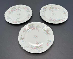 Vintage Haviland & Co Limoges France Set of 3 Bread Plates Scallop Edge, 6-1/8" - Picture 1 of 8
