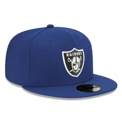 Nueva Gorra de Fútbol 9FIFTY - NFL Las Vegas Raiders Básica Azul Snapback Sombrero Foto 1 de 4
