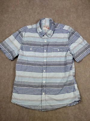 Camisa de Colección JNCO Años 90 Manga Corta Abotonada Rayas Para Hombre XL Bolsillos Patinador Foto 1 de 4