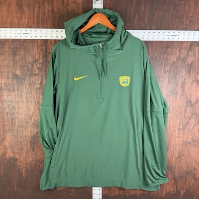 Nike Baylor Bears Woven 1/2 Zip Football Coach Jacket Green Men XL DV6757 NCAA - Image 1 of 4