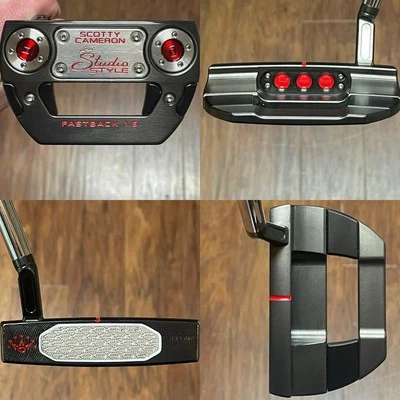 Scotty Cameron Studio Style Fastback 1.5 Putter - LH - New - Xtreme Dark - RED - Image 1 of 4