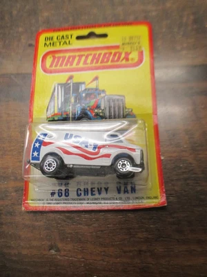 Vintage Matchbox Superfast No.68 Chevy Van on  card - Image 1 of 2