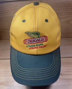 Vintage DeKalb Corn Seed Cap K-Products Classic Yellow and Green made in USA - Picture 1 of 12