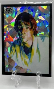 Luke Skywalker 2022 Topps Chrome Star Wars Galaxy Chrome Atomic Refractor /150! - Picture 1 of 2