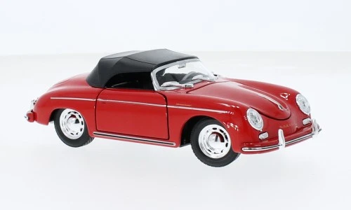 WELLY WE24106HBL PORSCHE 356 A SPEEDSTER CLOSED BLACK 1:24 Modellino - Immagine 1 di 1