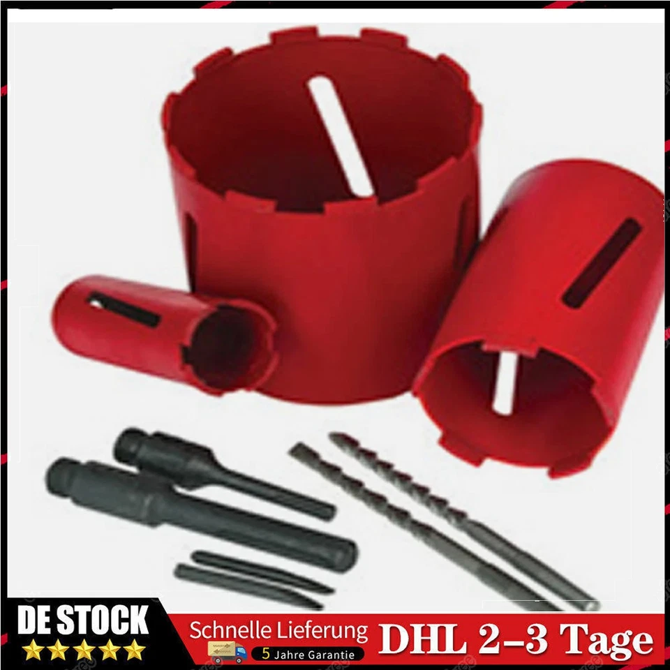 TANBURO SDS PLUS oder SDS Max Diamantbohrkrone Ø 26-162 mm / 200 mm Länge Kernbohrkrone