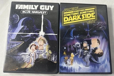 Family Guy Star Wars DVD Lot Blue Harvest + Something Something Dark Side - Image 1 of 4