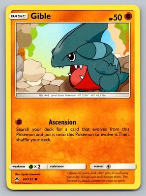 Pokemon TCG SM - Forbidden Light Gible 60/131 - Image 1 of 2