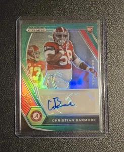 2021 Panini Prizm Draft Christian Barmore Draft Picks Autographs Green - Picture 1 of 2