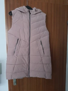 Made In ITALY 38 40 M L Lange Weste Longweste Steppweste Altrosa Jacke - Bild 1 von 4