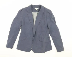 H&M Women's Blue Blazer - Size 12, Casual Style - Picture 1 of 12