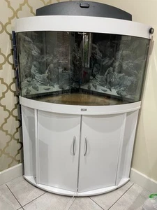 Trigon 190 Corner Fish Tank Aquarium - Picture 1 of 9