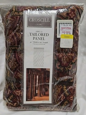 Nuevo Panel a Medida Croscill Sheffield 41 W x 84 L Estilo 3949 Foto 1 de 4