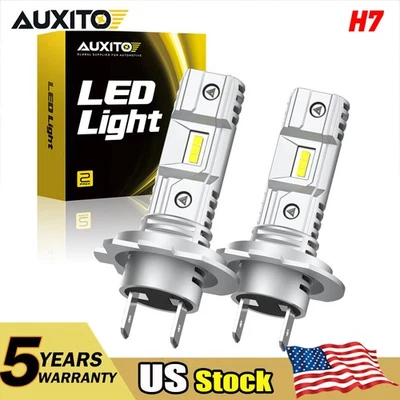 AUXITO H7 LED Headlight High/Low Beam Bright 6000K For Porsche Boxster 1998-2016 - Image 1 of 4