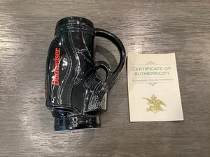 1993 King Of Beers Budweiser Golf Bag Stein Mug Brazil by Ceramarte BUD 7" - Picture 1 of 6