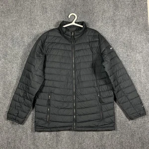 Chaqueta Columbia Para Hombre Grande Negra Omni-Calor Aislado Puffer Abrigo Cremallera Completa - Imagen 1 de 20