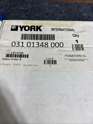 York JOHNSON CONTROLS 031-01348-000 - Image 1 of 2