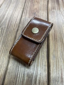 Fodero in pelle marrone per Leatherman Wave / Carica / Clip da cintura - Foto 1 di 4