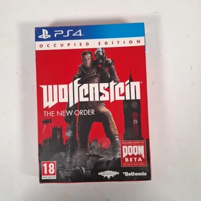 Wolfenstein New Order Occupied Edition Playstation PS4 Video Game Manual PAL - Image 1 of 4
