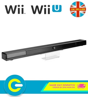 Black Wireless Sensor Bar Extended Range Infrared for Nintendo Wii & Wii U - Image 1 of 4