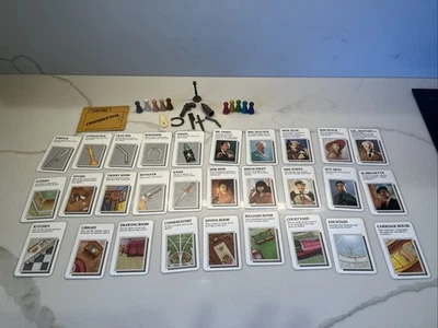 Lote de piezas/piezas de repuesto peones, armas, cartas Clue Master Detective 1988 Foto 1 de 4