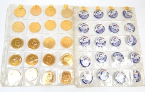 6N Lot of 40 Wallace For President Pinback Buttons & Alabama's Fighting Coins - Picture 1 of 3