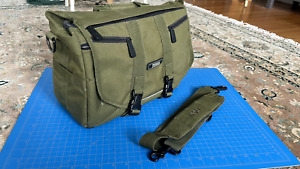 TENBA Camera Bag Olive Green Messenger Laptop Bag Shoulder Sling Padded Dividers
