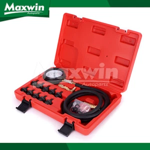 Engine Oil Pressure Test Kit Tester Low Oil Warning Devices Gauge 0-140 PSI - Foto 1 di 10