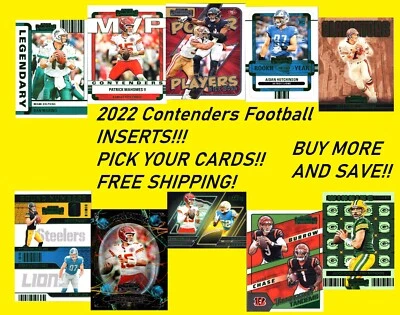 2022 Panini Contenders Football inserts RC Pick insert/complete set Green FOILS