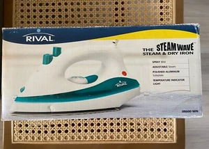 Rival Steam Wave Iron-Variable Control-Adj. Fabric Setting-Spray Mist-Pwr Light - Picture 1 of 3