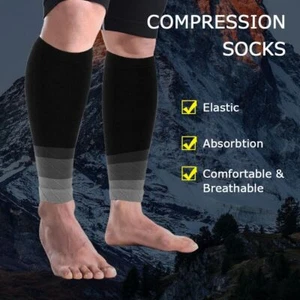Compression Stockings Calf Sleeves Running Leg Compression Socks Sports Safety - Picture 1 of 10