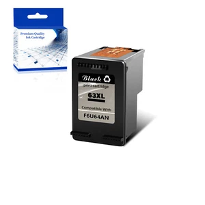 1PK 63XL Black Ink Cartridge Compatible with HP ENVY 4511 4512 4513 4520 4528 - Zdjęcie 1 z 6