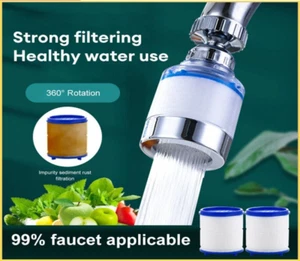 Faucet Water Filter For Kitchen Sink Or Bathroom Mount Filtration Tap Purifier - Imagen 1 de 26