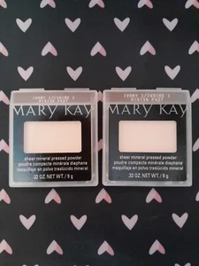 LOT OF 2 MARY KAY PRESSED POWDER SHEER MINERAL IVORY 1 - Picture 1 of 3