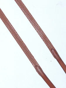 Bio Grip BioGrip Rubber Reins FSS Flexible Soft Narrow Pebble Grip NEWMARKET TAN - Picture 1 of 4