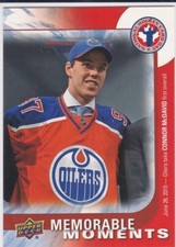 CONNOR McDAVID 2015 ROOKIE CARD Oilers #1 NHL DRAFT PICK Hockey Upper Deck RC!