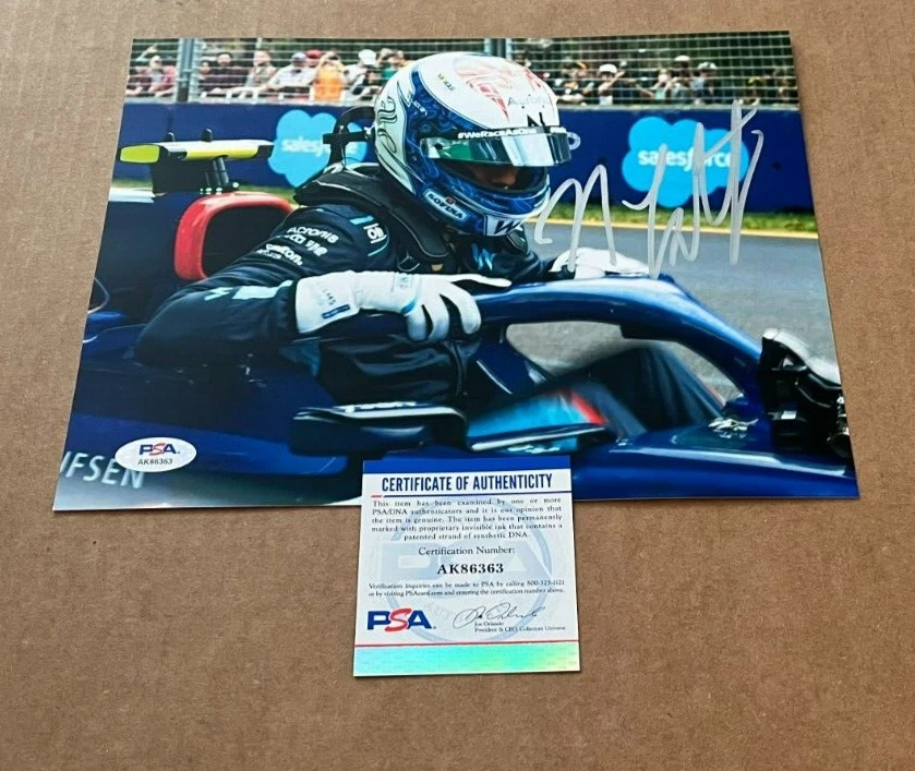 NICHOLAS LATIFI SIGNED FORMULA 1 RACING 8X10 PHOTO WILLIAMS RACING PSA/DNA #2 - Image 1 of 1
