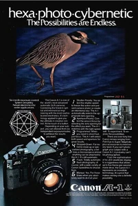VINTAGE 1980 CANON AF-1 KAMERA FOTOGRAFIE DRUCK AD - Bild 1 von 1