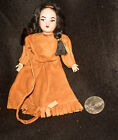 Vintage Native American Indian Girl Doll/Coin Purse Plastic & Leather, 7"