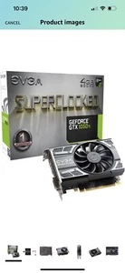 Used With Box EVGA 1050ti Superclocked  great condition - Picture 1 of 2